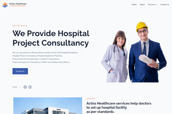 Actiss Healthcare - low price website design