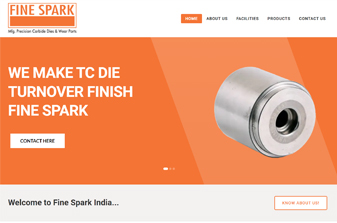 Finespark - freelance website design